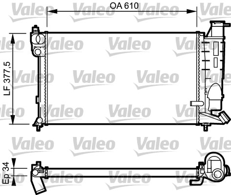 VALEO Vízhűtő RC1108_VALEO