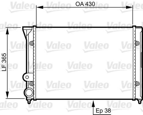 VALEO Vízhűtő 731401_VALEO