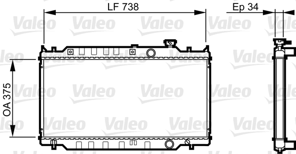 VALEO Vízhűtő 731417_VALEO