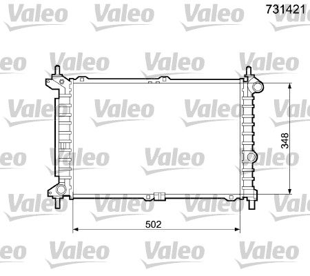 VALEO Vízhűtő 731421_VALEO