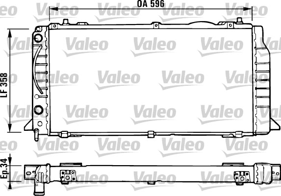 VALEO Vízhűtő 731422_VALEO