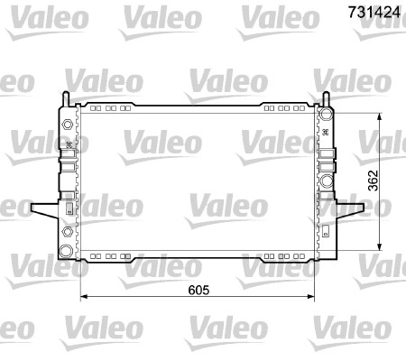 VALEO Vízhűtő 731424_VALEO