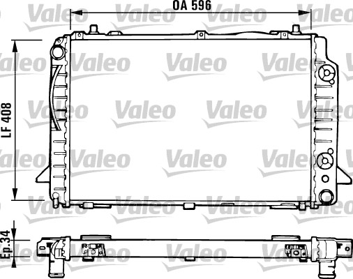 VALEO Vízhűtő 731430_VALEO