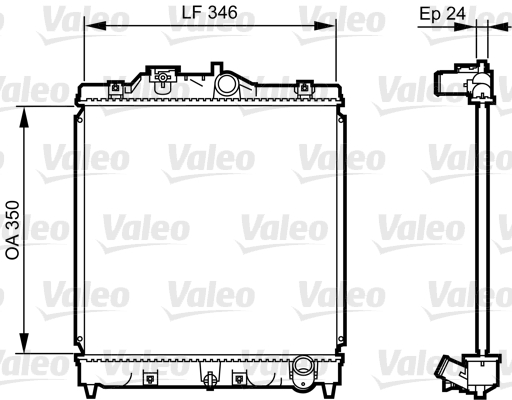 VALEO Vízhűtő 731434_VALEO