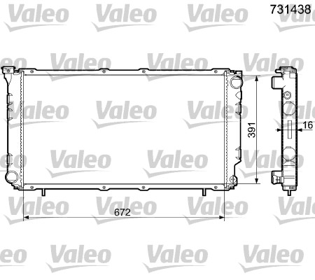 VALEO Vízhűtő 731438_VALEO