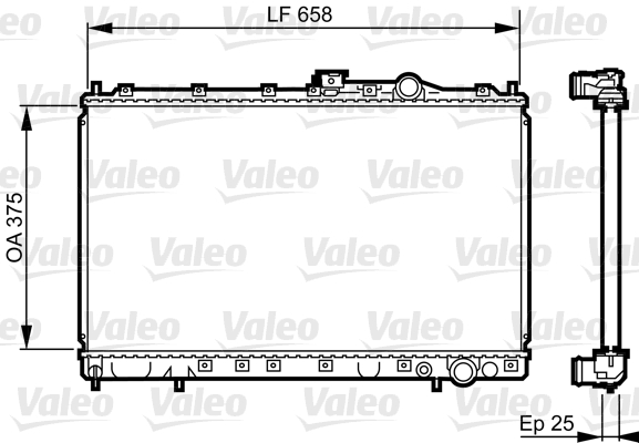 VALEO Vízhűtő 731451_VALEO