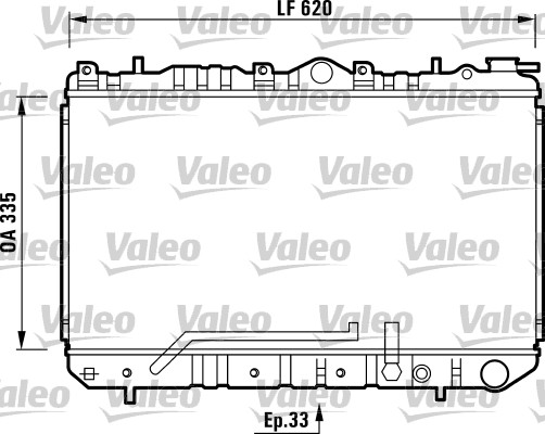 VALEO Vízhűtő 731454_VALEO