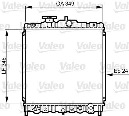 VALEO Vízhűtő 731458_VALEO