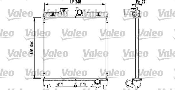 VALEO Vízhűtő 731468_VALEO