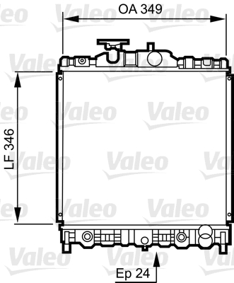 VALEO Vízhűtő 731473_VALEO