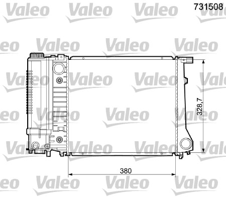 VALEO Vízhűtő 731508_VALEO