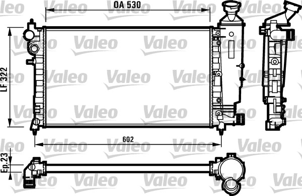 VALEO Vízhűtő RM1108_VALEO