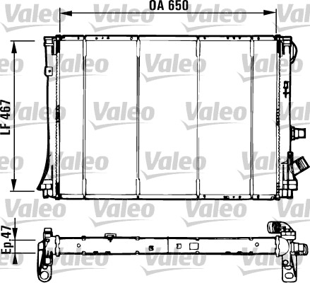 VALEO Vízhűtő RC1039_VALEO