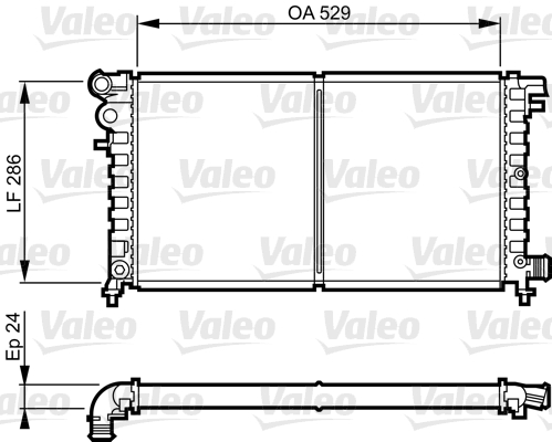 VALEO Vízhűtő RC1094_VALEO