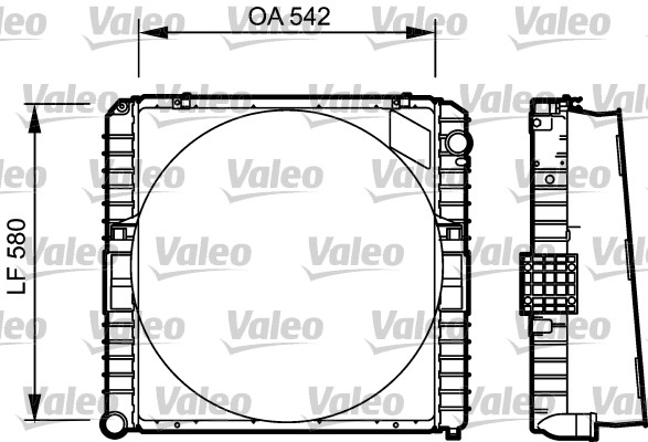 VALEO Vízhűtő 98425657_VALEO