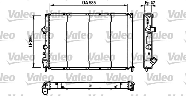 VALEO Vízhűtő RC1109_VALEO