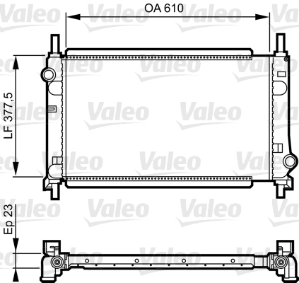 VALEO Vízhűtő RM1143_VALEO