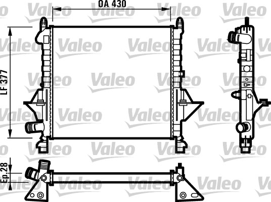 VALEO Vízhűtő RM1112_VALEO