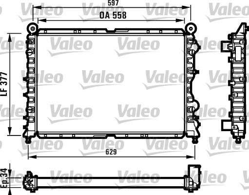 VALEO Vízhűtő 731561_VALEO