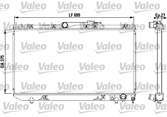 VALEO Vízhűtő 731569_VALEO