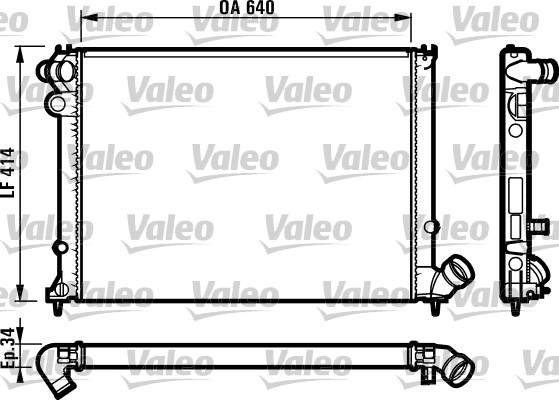 VALEO Vízhűtő RM1030_VALEO