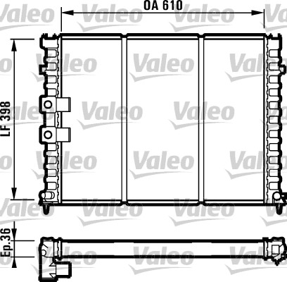 VALEO Vízhűtő 731584_VALEO