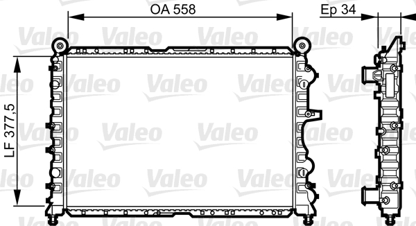 VALEO Vízhűtő 731592_VALEO