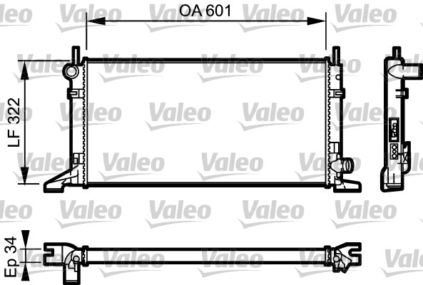 VALEO Vízhűtő RC1091_VALEO