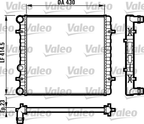 VALEO Vízhűtő RM1045_VALEO