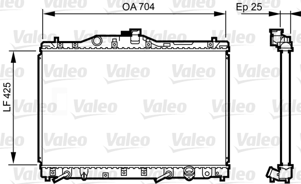 VALEO Vízhűtő 731629_VALEO