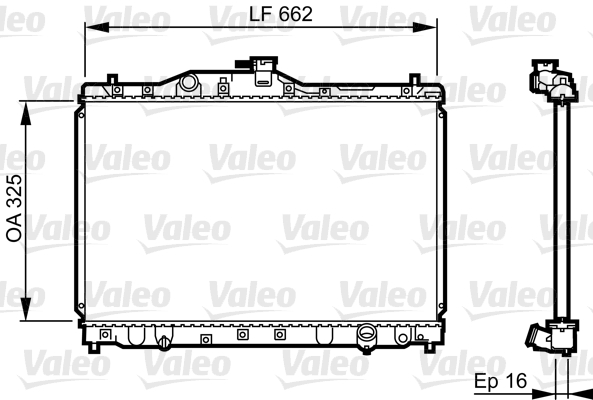 VALEO Vízhűtő 731630_VALEO