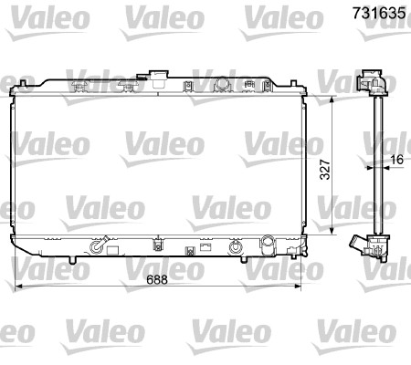 VALEO Vízhűtő 731635_VALEO