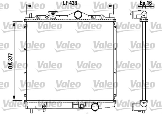 VALEO Vízhűtő 731647_VALEO