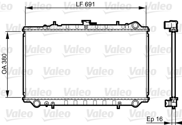 VALEO Vízhűtő 731656_VALEO