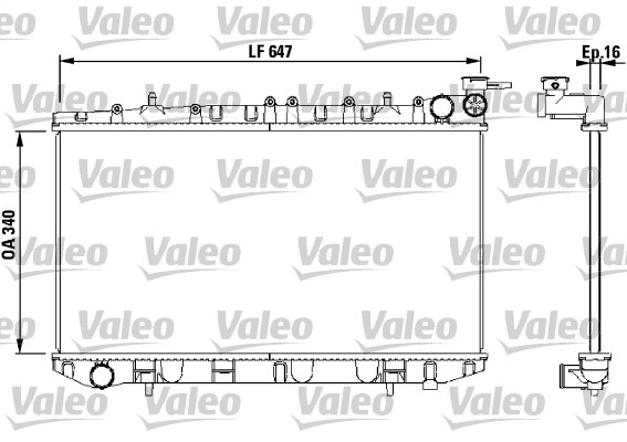 VALEO Vízhűtő 731659_VALEO