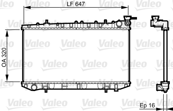 VALEO Vízhűtő 731664_VALEO