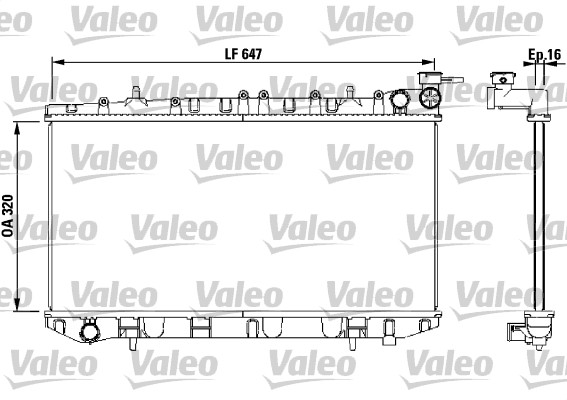 VALEO Vízhűtő 731670_VALEO