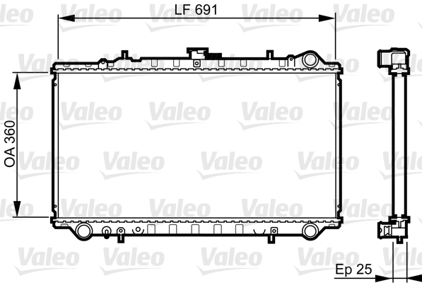 VALEO Vízhűtő 731674_VALEO