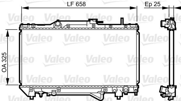 VALEO Vízhűtő 731682_VALEO