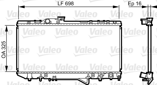 VALEO Vízhűtő 731694_VALEO