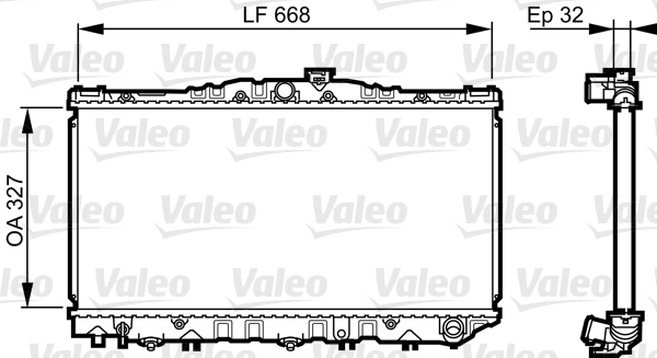 VALEO Vízhűtő 731698_VALEO