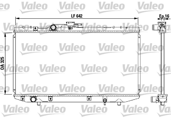 VALEO Vízhűtő 731714_VALEO