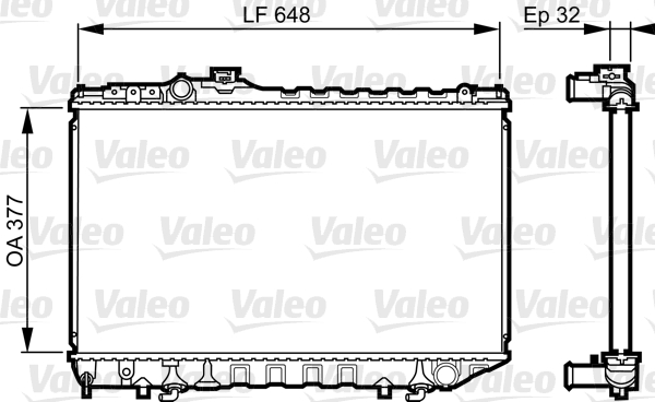 VALEO Vízhűtő 731716_VALEO