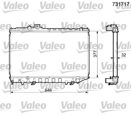 VALEO Vízhűtő 731717_VALEO