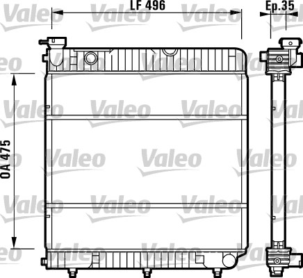 VALEO Vízhűtő 731741_VALEO