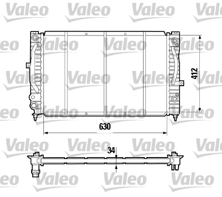 VALEO Vízhűtő 731755_VALEO