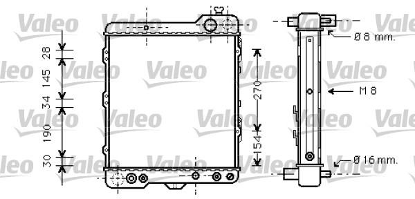 VALEO Vízhűtő 731760_VALEO