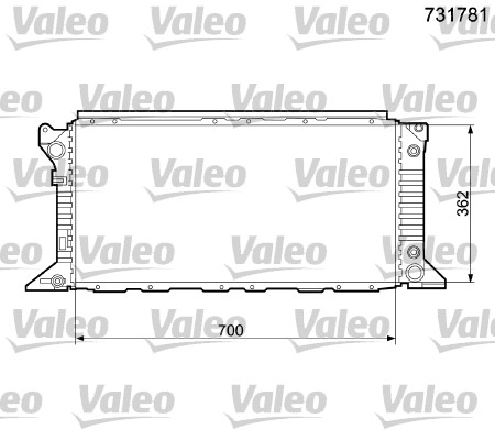 VALEO Vízhűtő 731781_VALEO