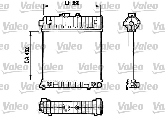 VALEO Vízhűtő 731804_VALEO