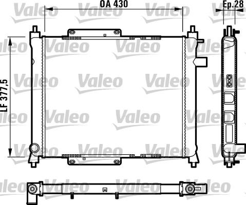 VALEO Vízhűtő RM1340_VALEO